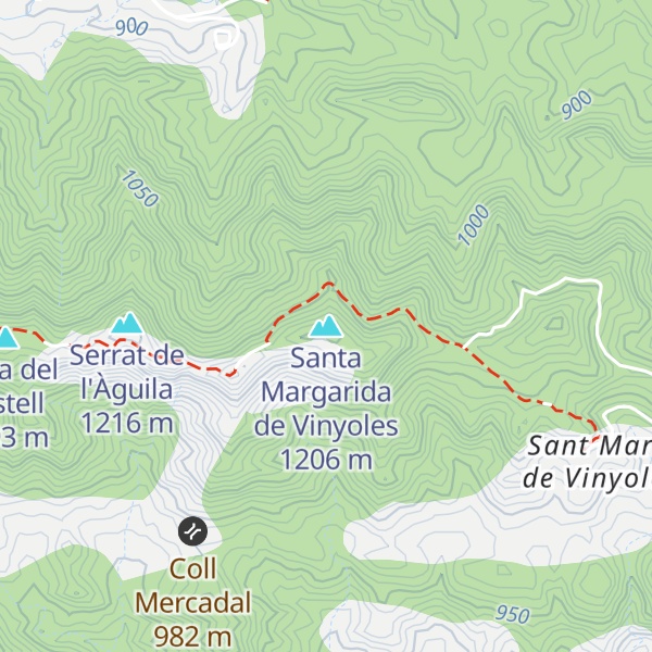 Map of Santa Margarida de Vinyoles