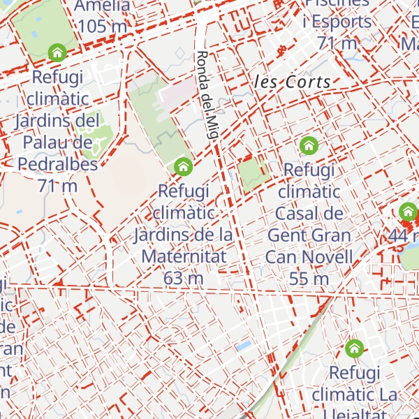 Map of Refugi climàtic Centre Cívic Joan Oliver - Pere Quart