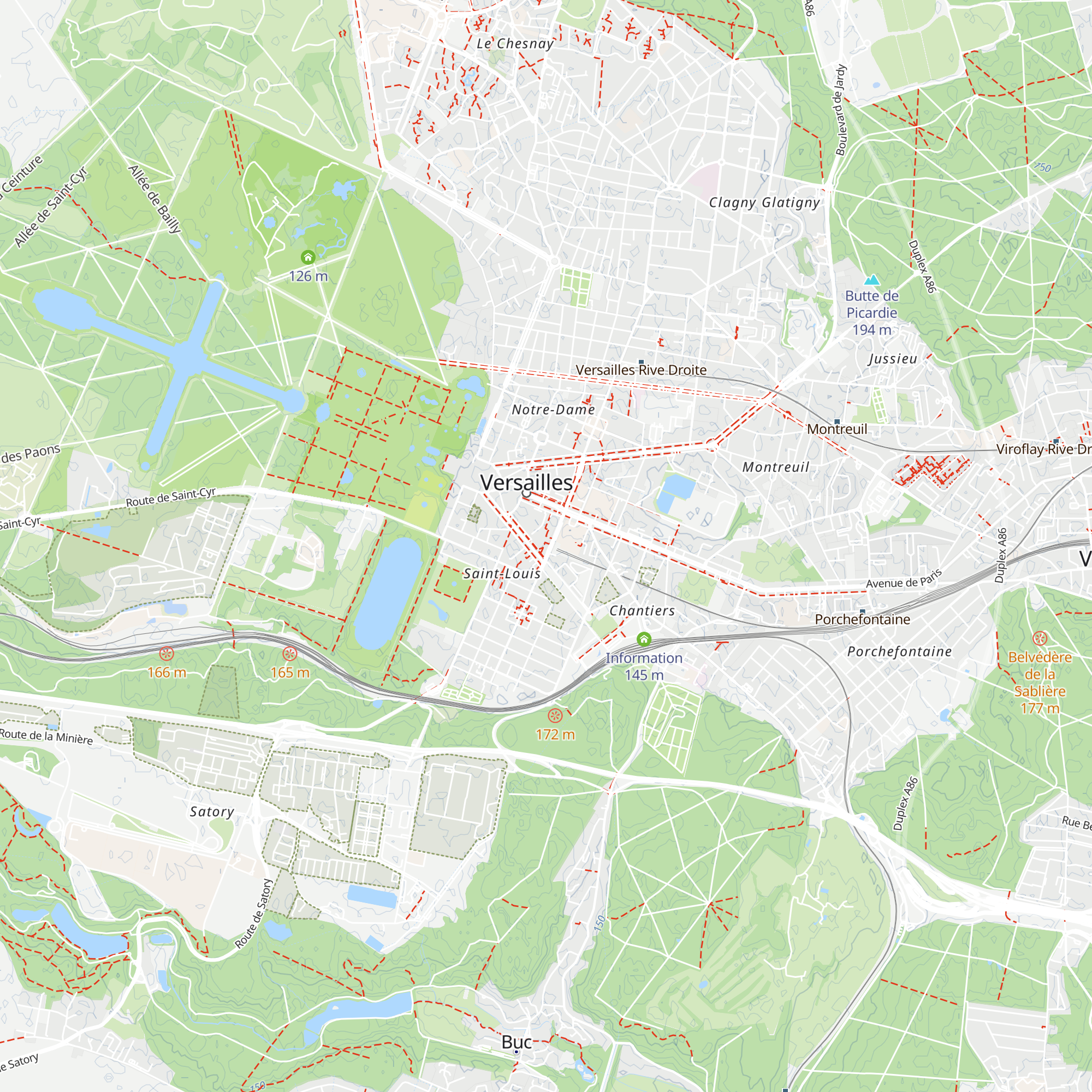 Office de tourisme de Versailles map