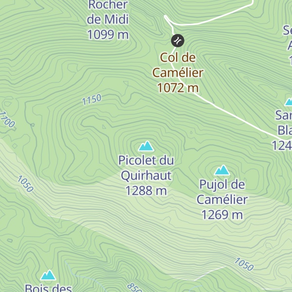 Map of Picolet du Quirhaut