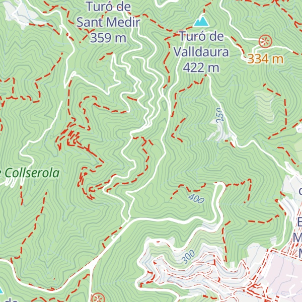 Map of Turó de Sant Cebrià