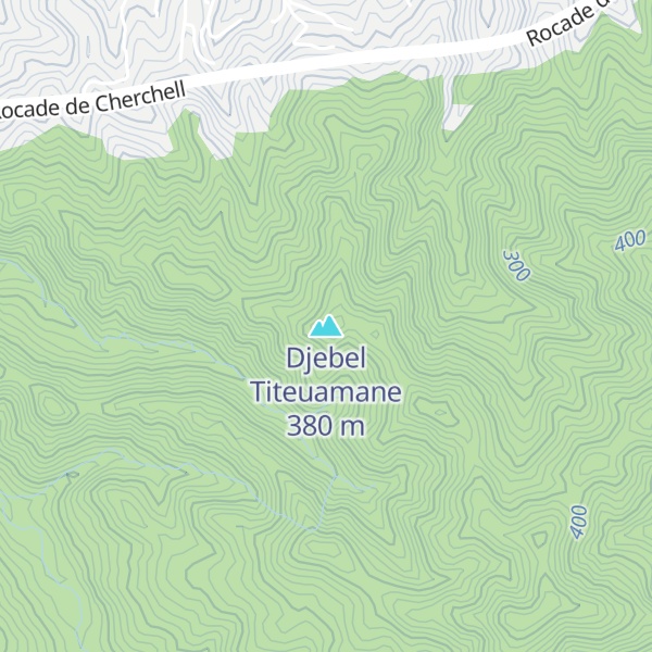 Map of Djebel Titeuamane