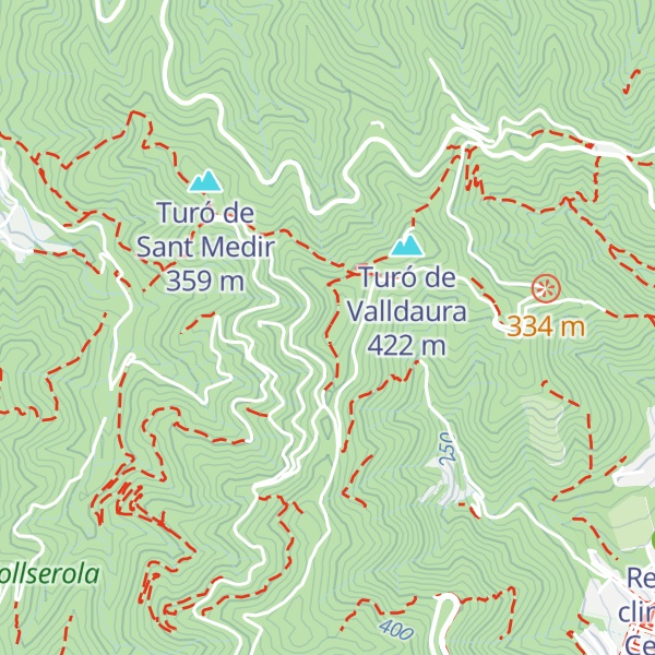 Map of Turó del Maltall de Magarola