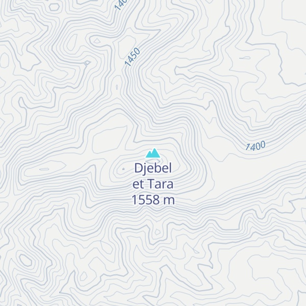 Map of Djebel et Tara