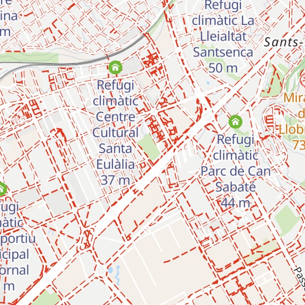 Map of Refugi climàtic Parc de l'Alhambra