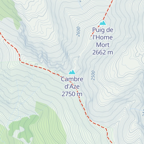 Map of Cambre d'Aze