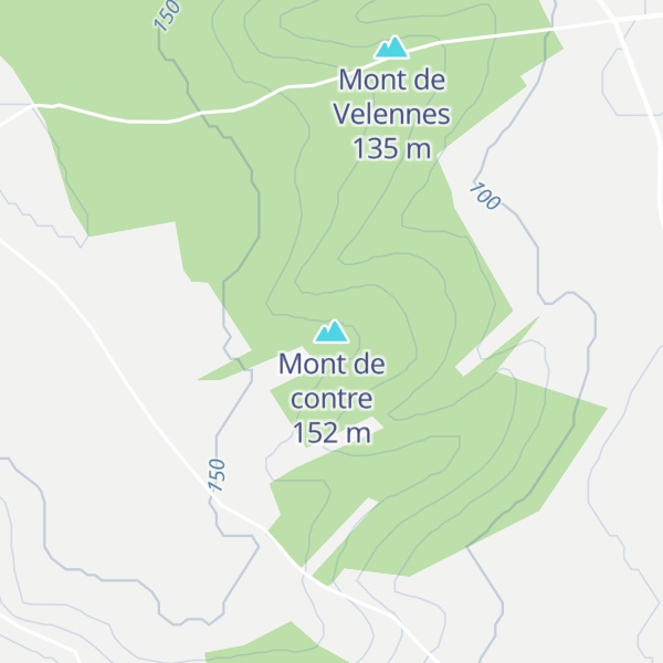 Map of Mont de contre