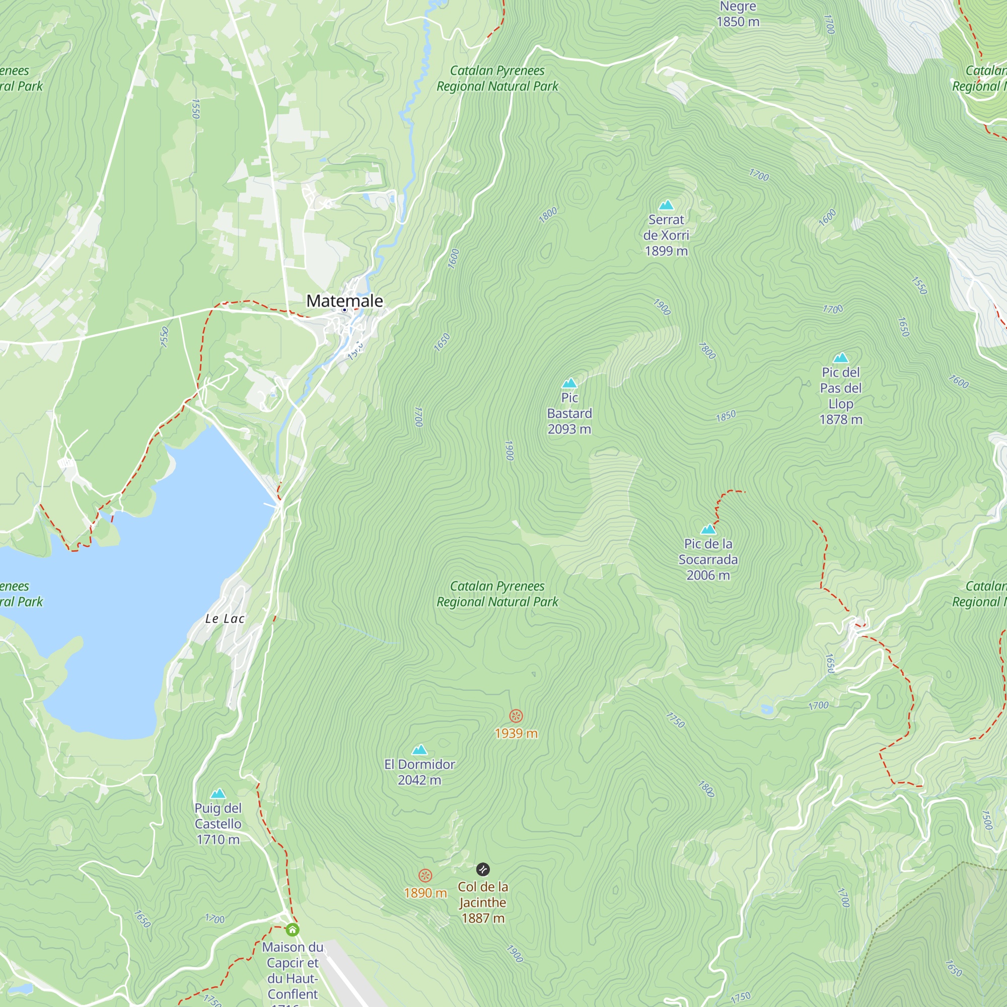 Refuge du Col del Torn map