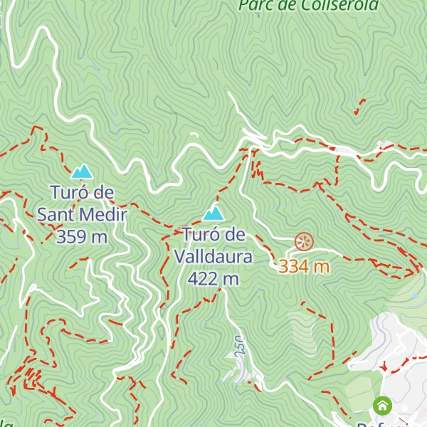 Map of Turó de Valldaura