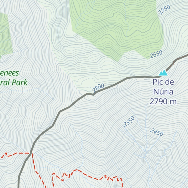 Map of Pic de Finestrelles