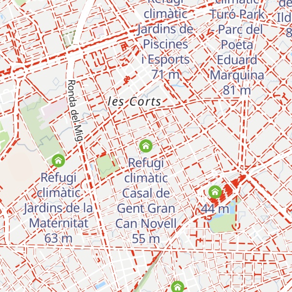 Map of Refugi climàtic Casal de Gent Gran Can Novell
