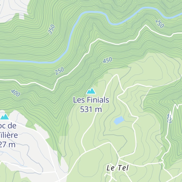 Map of Les Finials