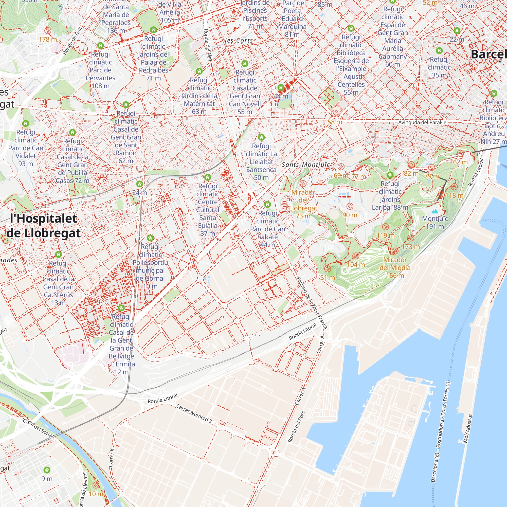 Refugi climàtic Casal de Gent Gran Sant Cristòfol map
