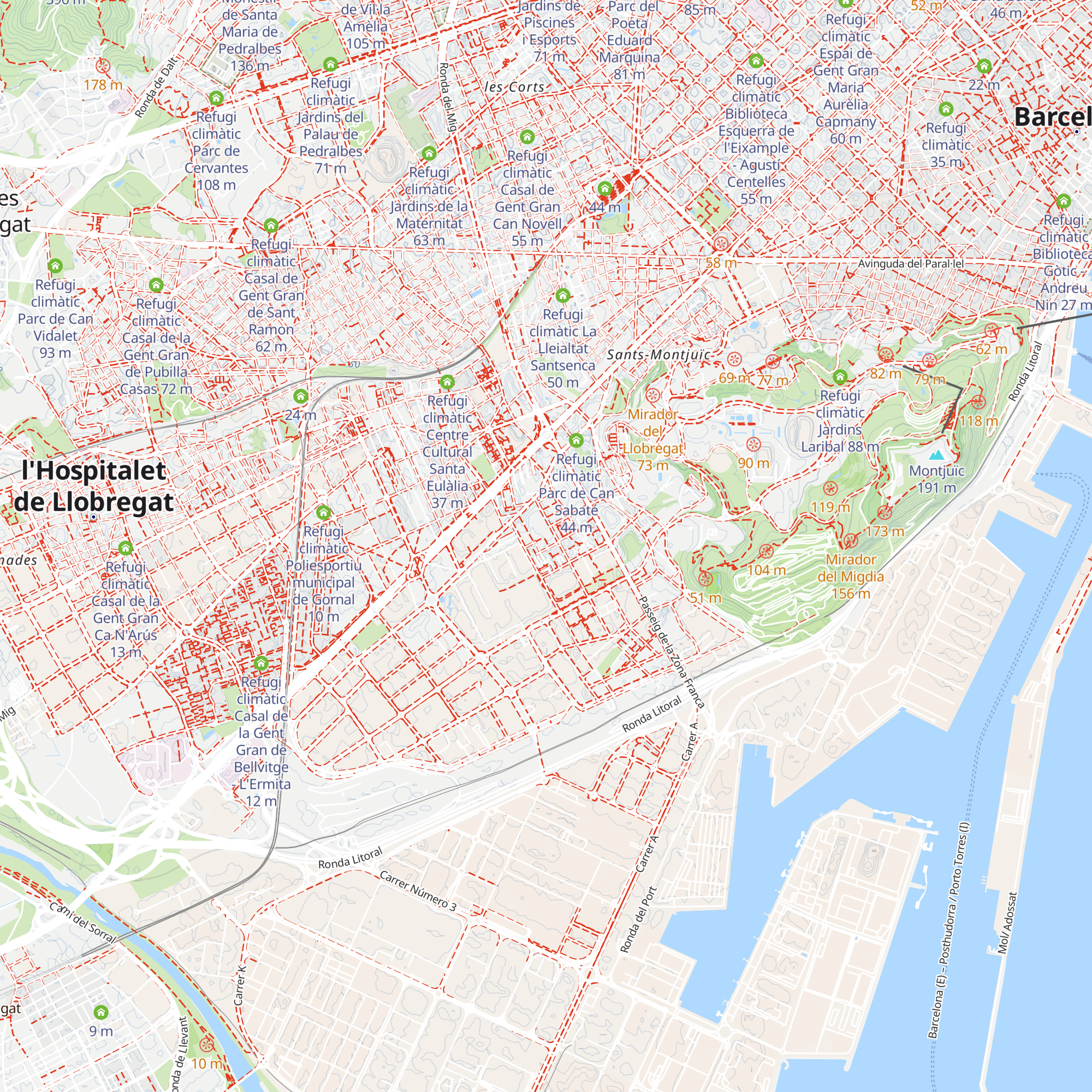 Refugi climàtic Casal de Gent Gran Sant Cristòfol map
