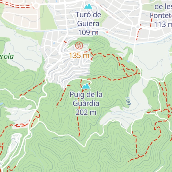 Map of Puig de la Guàrdia