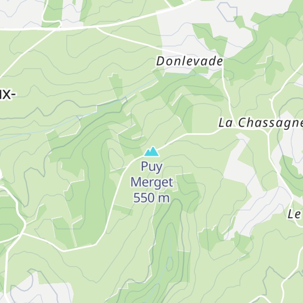 Map of Puy Merget