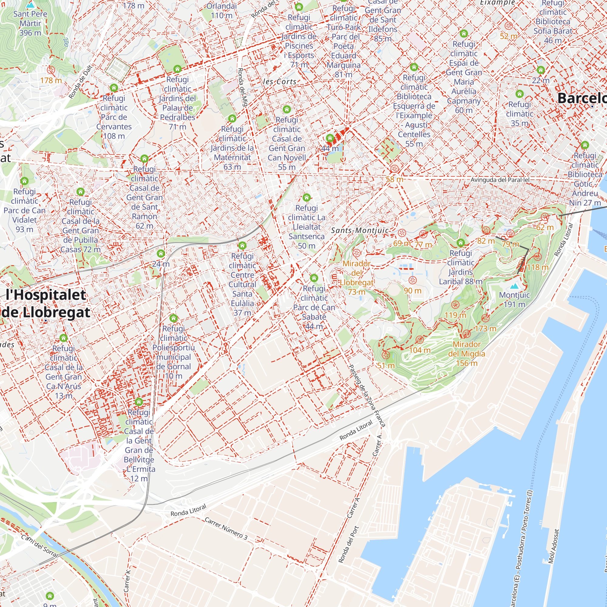 Refugi climàtic Biblioteca Francesc Candel map