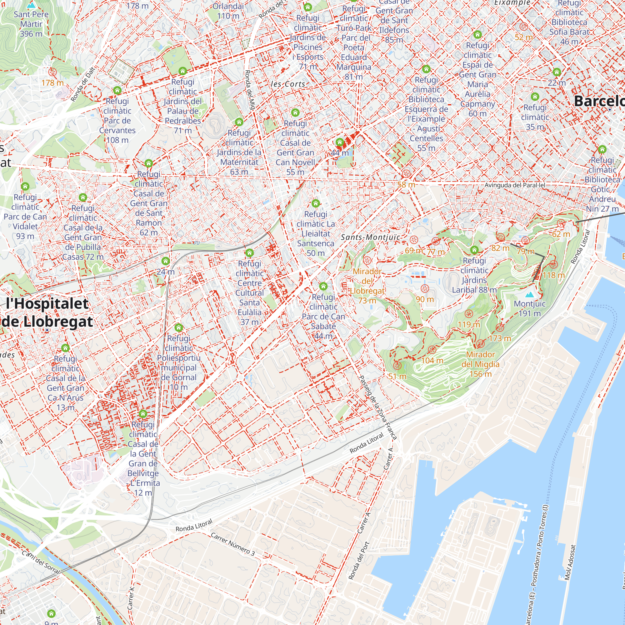 Refugi climàtic Biblioteca Francesc Candel map