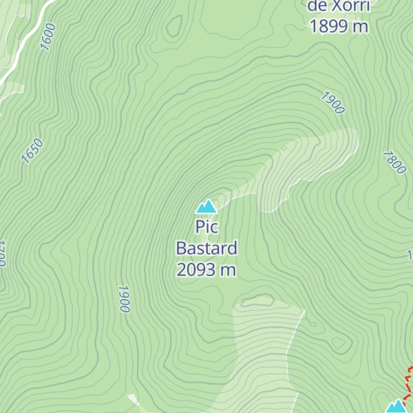 Map of Pic Bastard