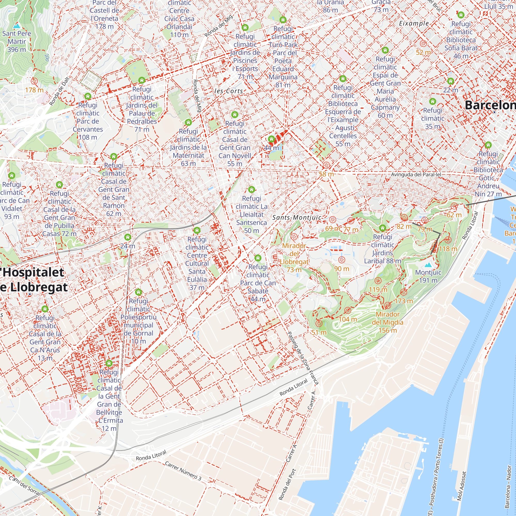 Refugi climàtic Parc de Can Sabaté map