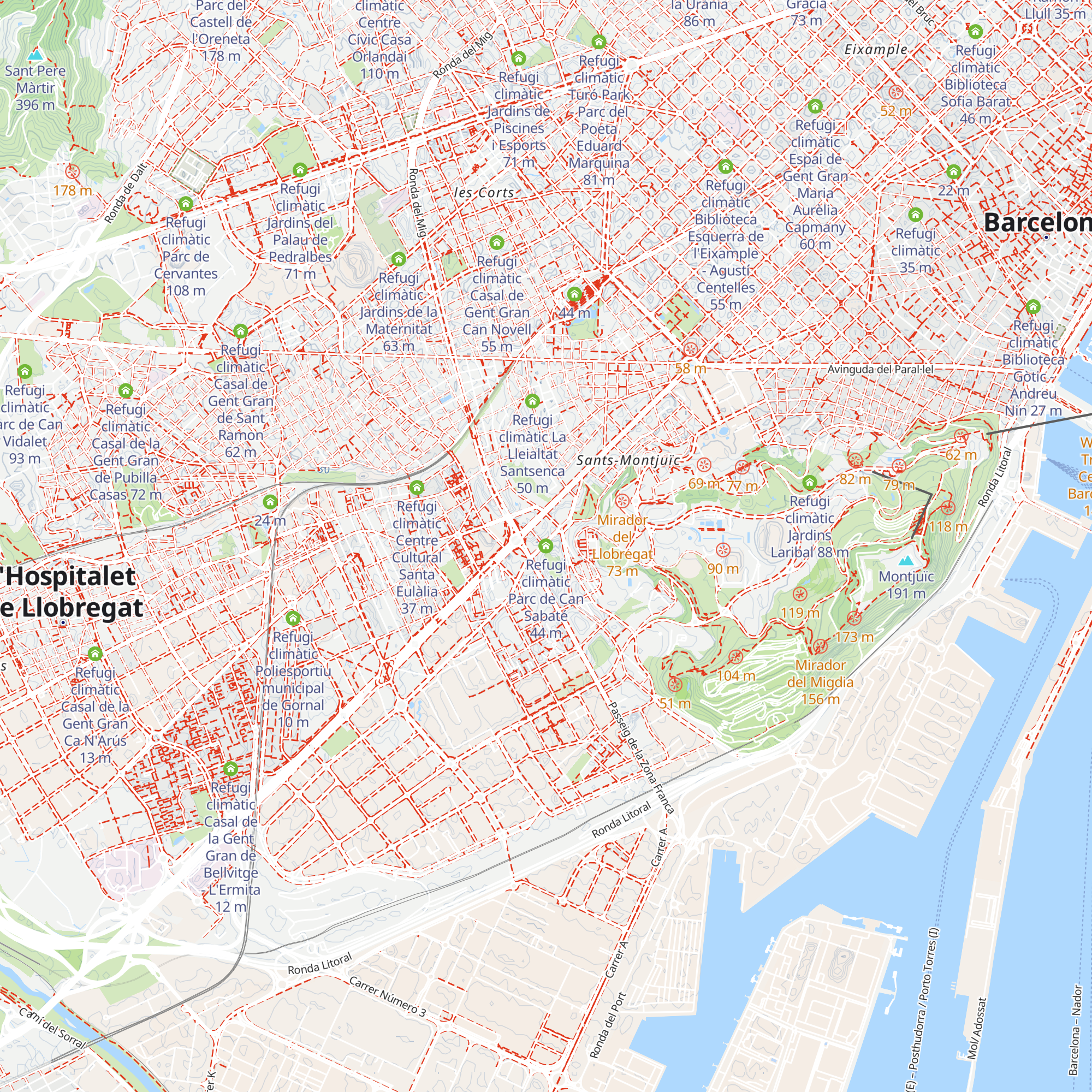 Refugi climàtic Parc de Can Sabaté map