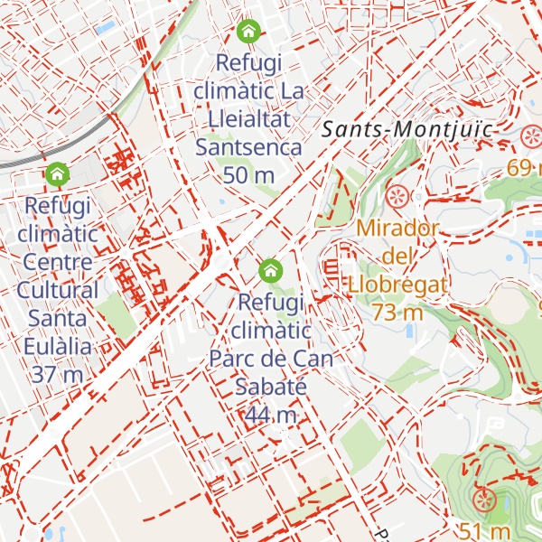 Map of Refugi climàtic Parc de Can Sabaté