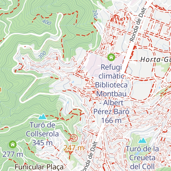 Map of Refugi climàtic Casal de Gent Gran de Sant Genís dels Agudells