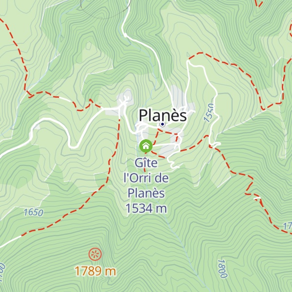 Map of Gîte l'Orri de Planès