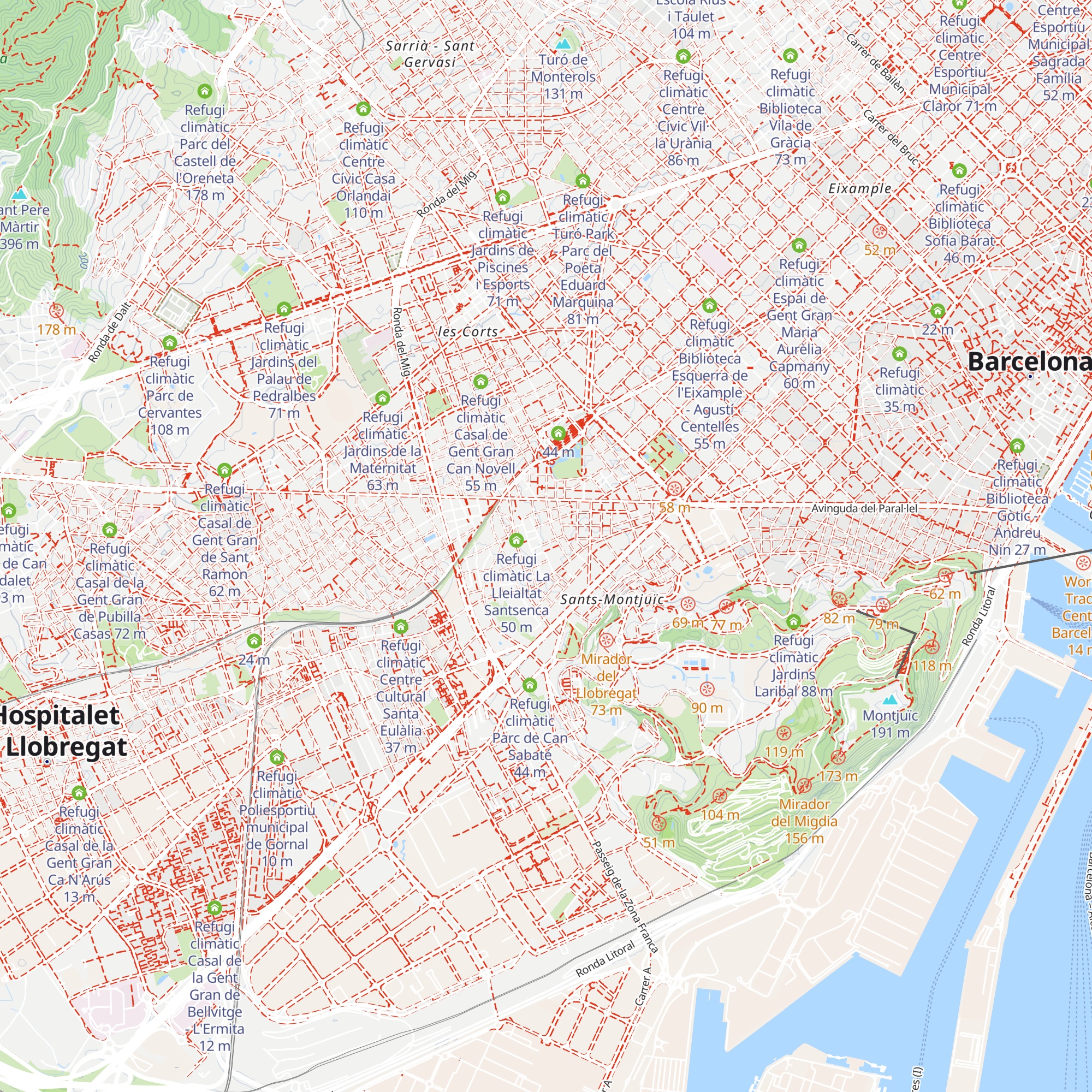 Refugi climàtic Àrea de Joc Infantil a la Plaça de La Farga map