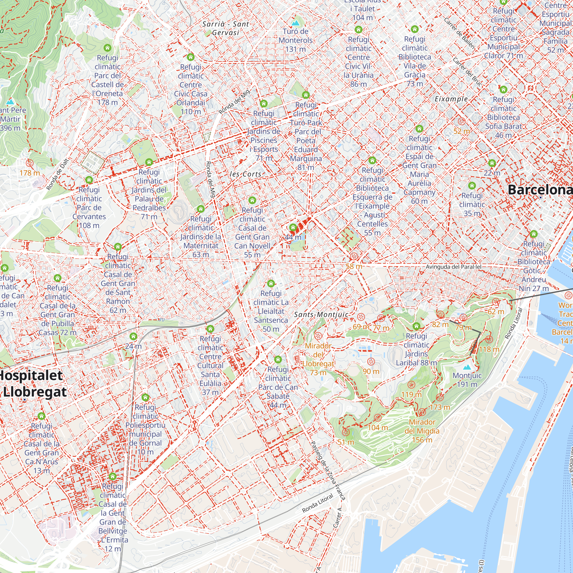Refugi climàtic Àrea de Joc Infantil a la Plaça de La Farga map