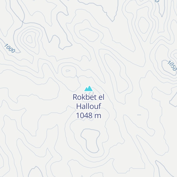 Map of Rokbet el Hallouf