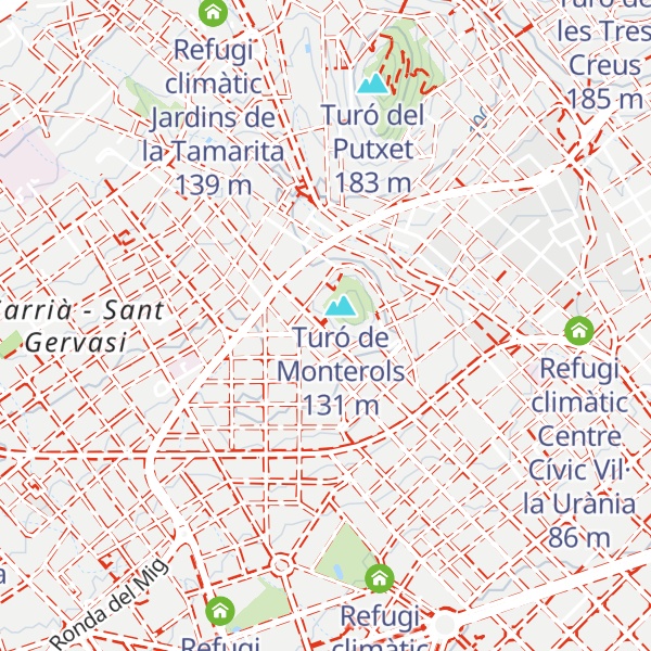 Map of Refugi climàtic Parc de Monterols