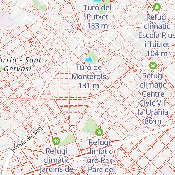 Map of Refugi climàtic Casal de Gent Gran Can Castelló