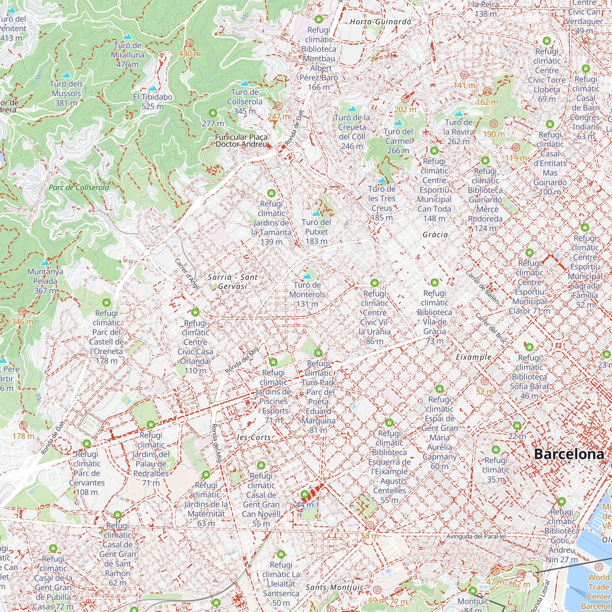 Refugi climàtic Casal de Gent Gran Can Castelló map