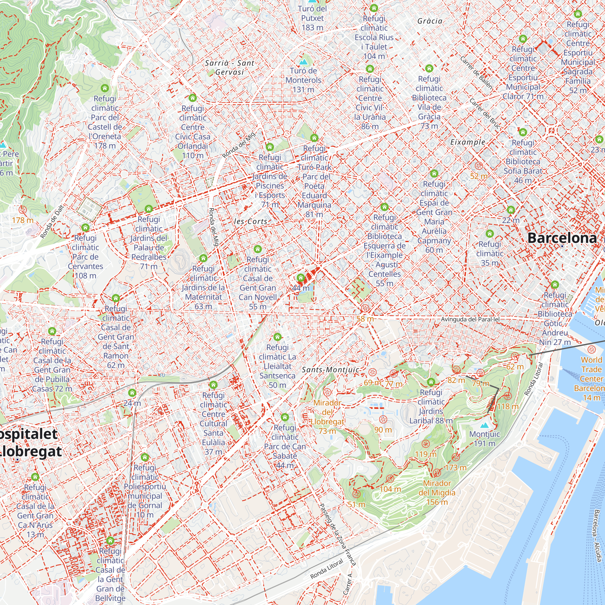 Refugi climàtic Escola Bressol Municipal Pau map
