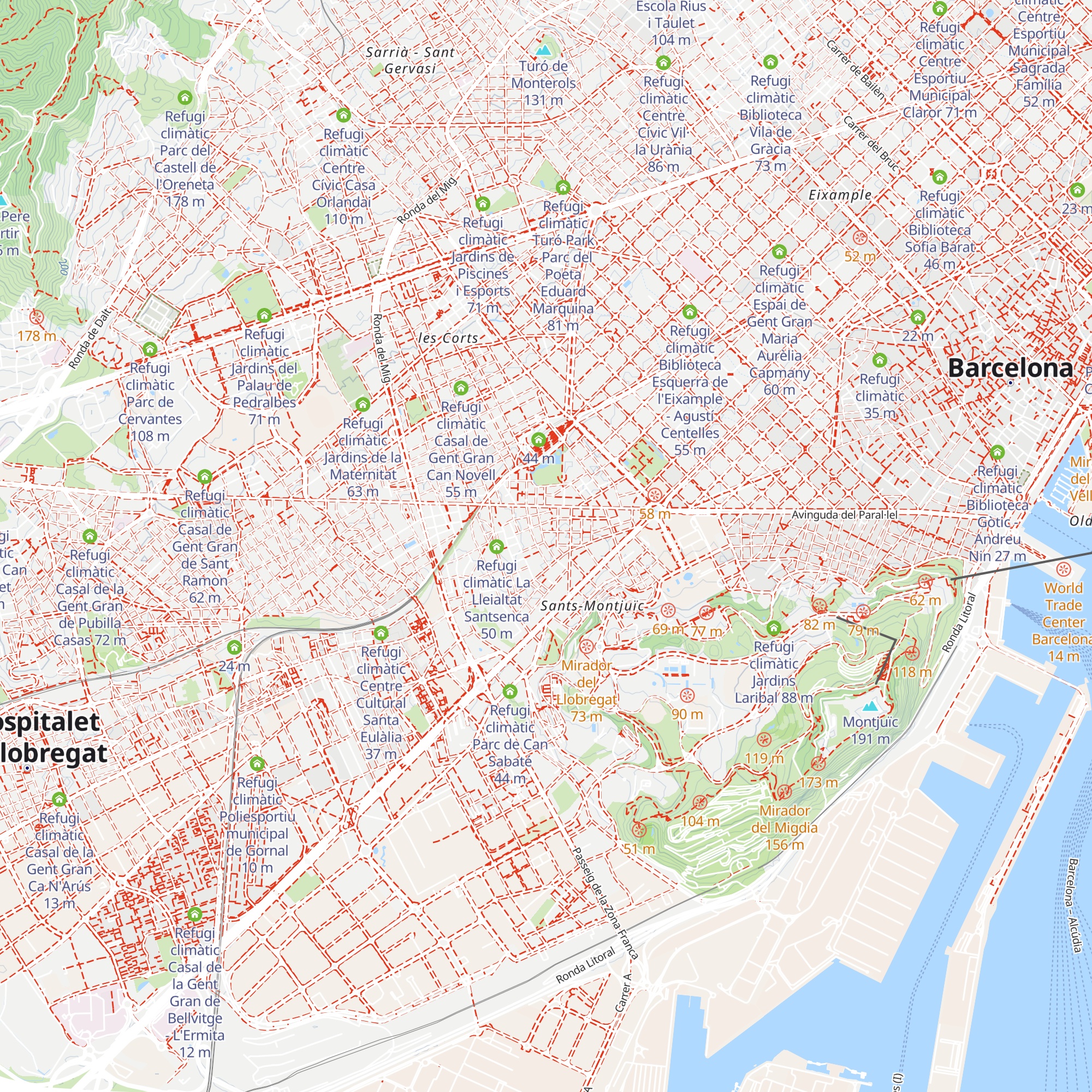 Refugi climàtic Escola Gayarre map