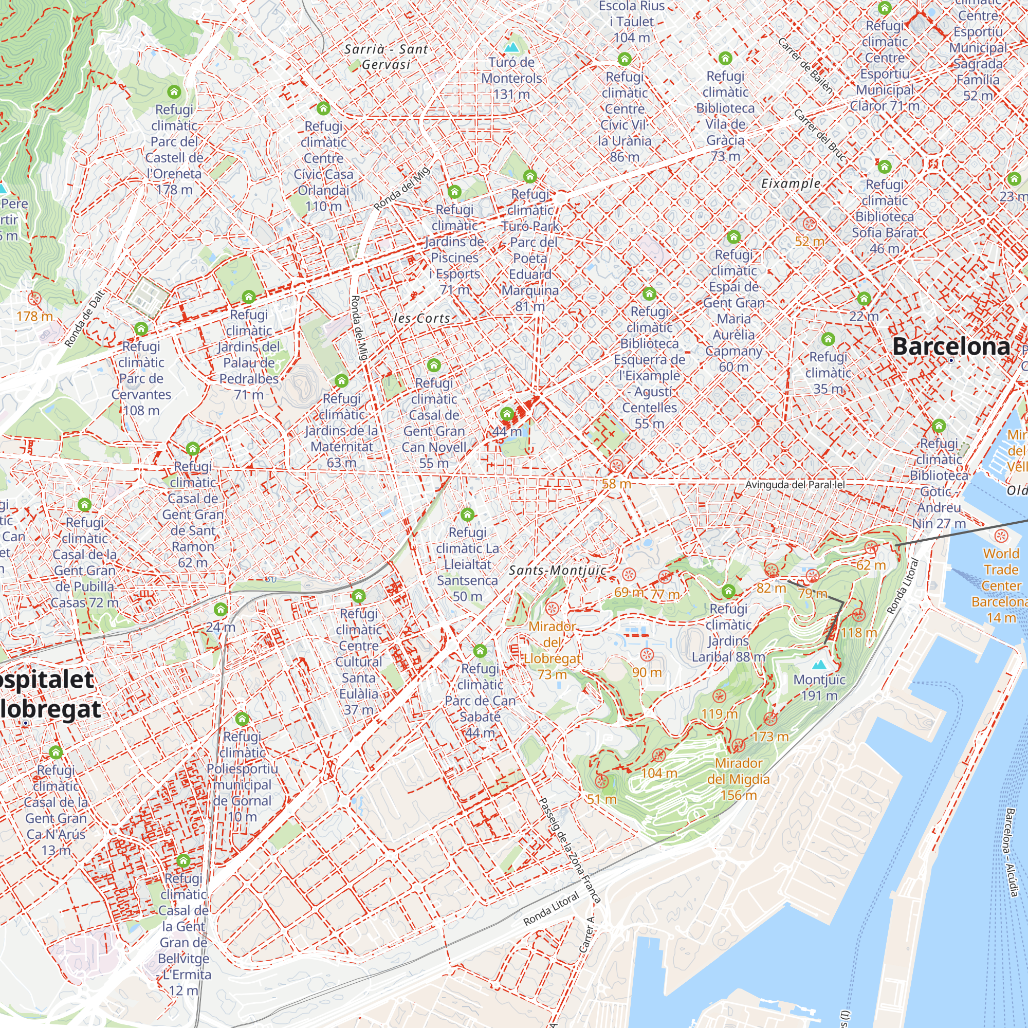 Refugi climàtic Escola Gayarre map