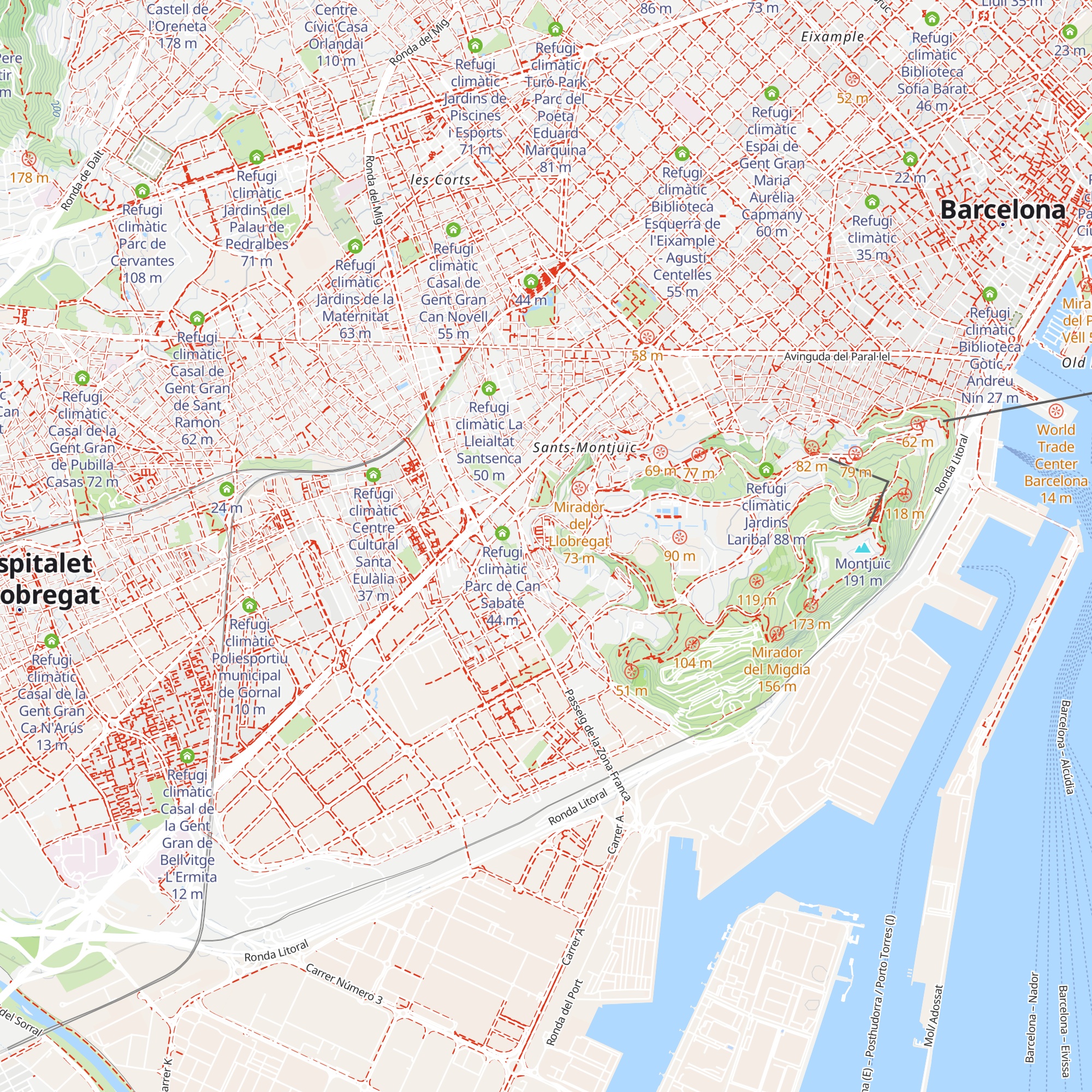 Refugi climàtic Espai de Gent Gran El Polvorí map