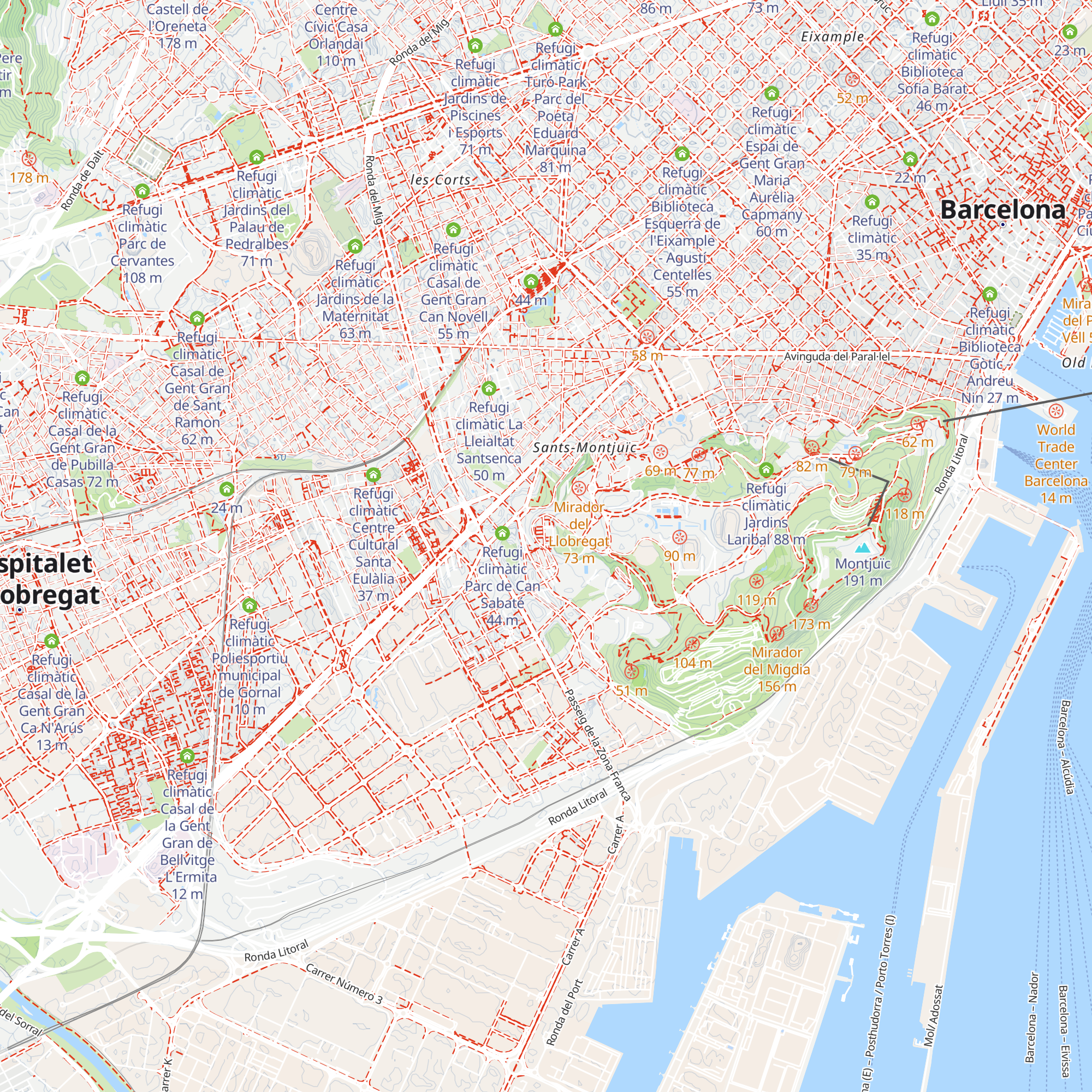 Refugi climàtic Espai de Gent Gran El Polvorí map