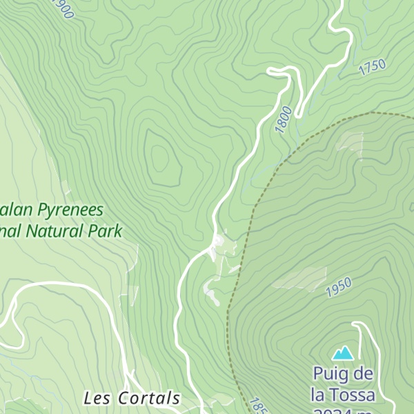 Map of Cabane du col de la Llossa