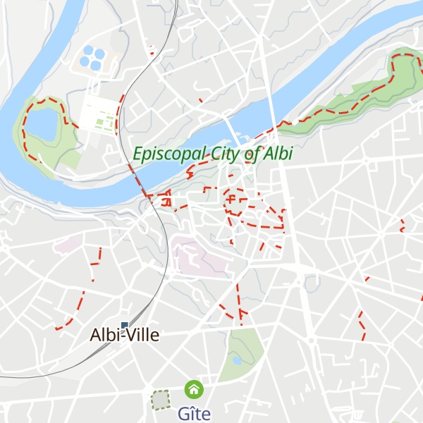 Map of Gîte De briques et de bois Albi Tarn Occitanie