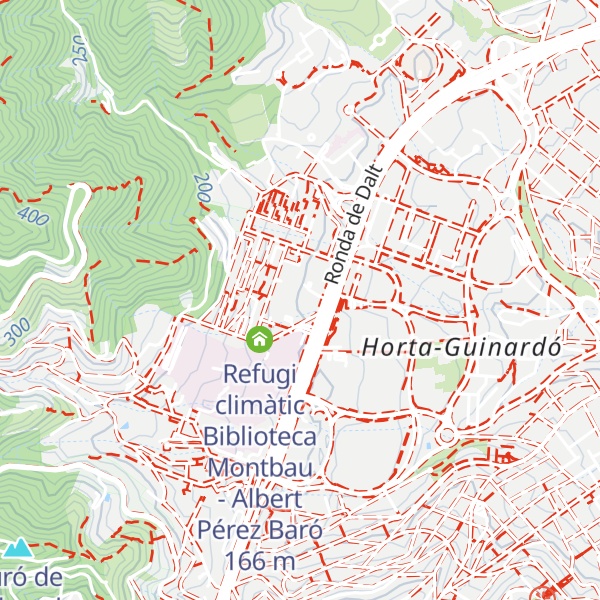 Map of Refugi climàtic Jardins Pedro Muñoz Seca