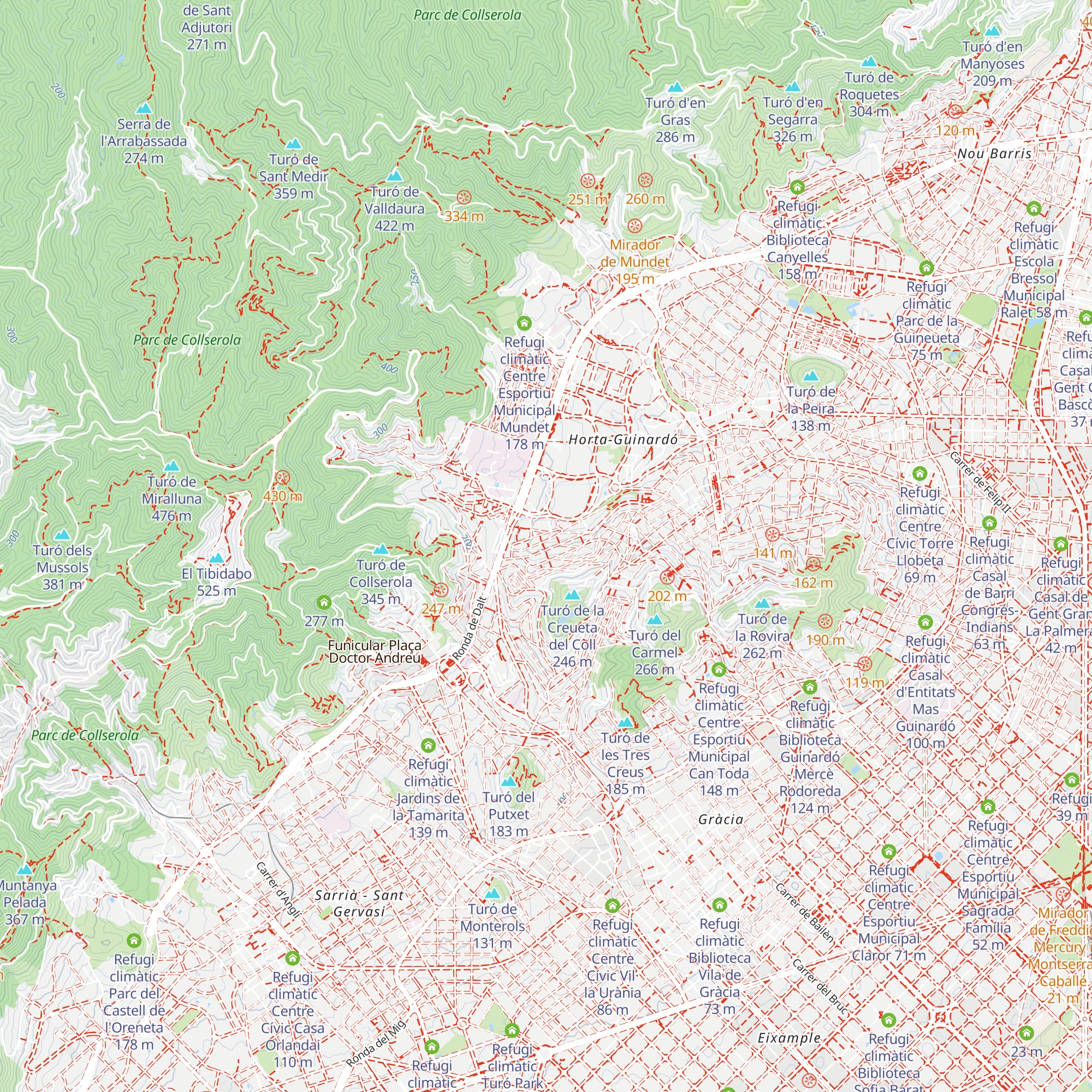 Refugi climàtic Centre Cívic Teixonera map