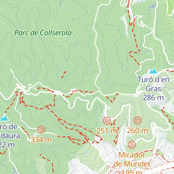 Map of Turó d'en Fotja