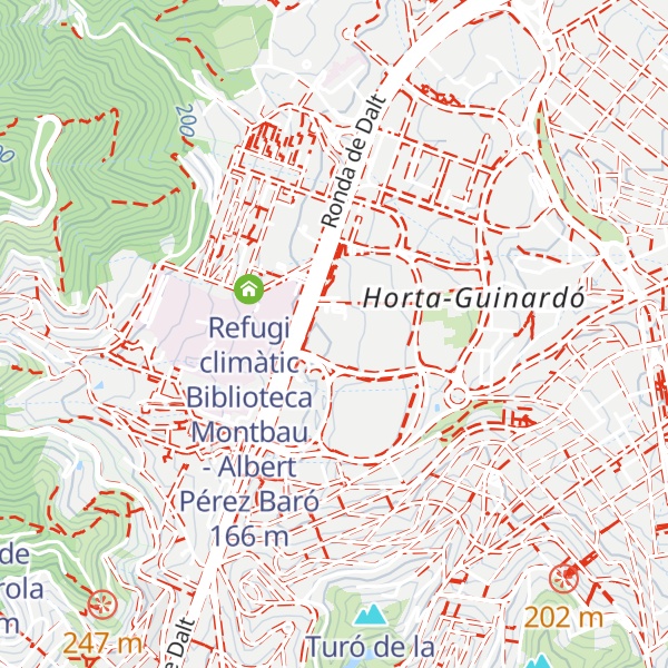 Map of Refugi climàtic Centre Esportiu Municipal Olímpics Vall Hebron