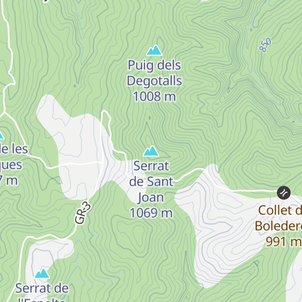 Map of Serrat de Sant Joan