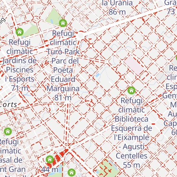 Map of Refugi climàtic Espai de Gent Gran Montserrat Olivella