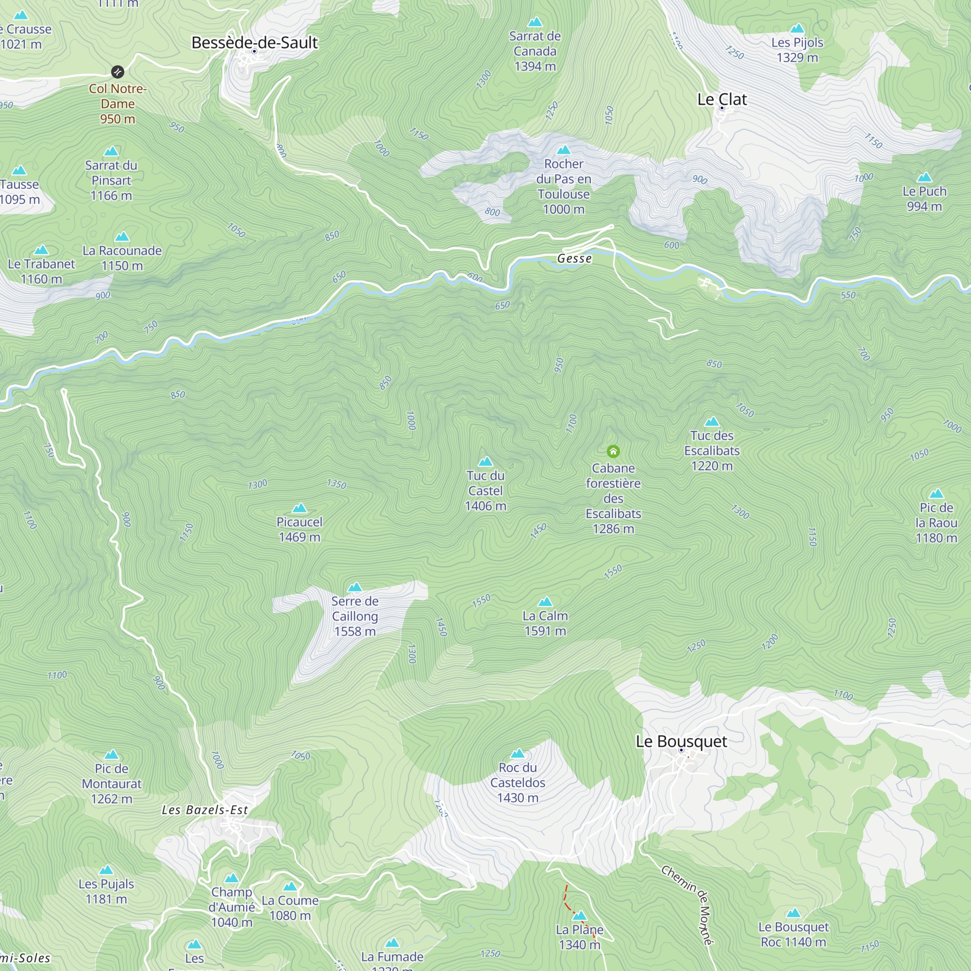 Cabane des Egales map