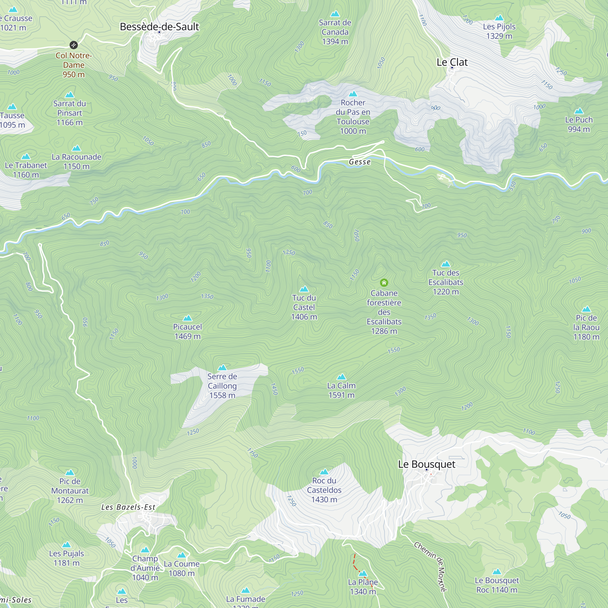 Cabane des Egales map