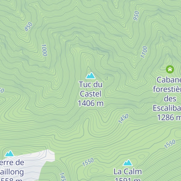 Map of Cabane des Egales